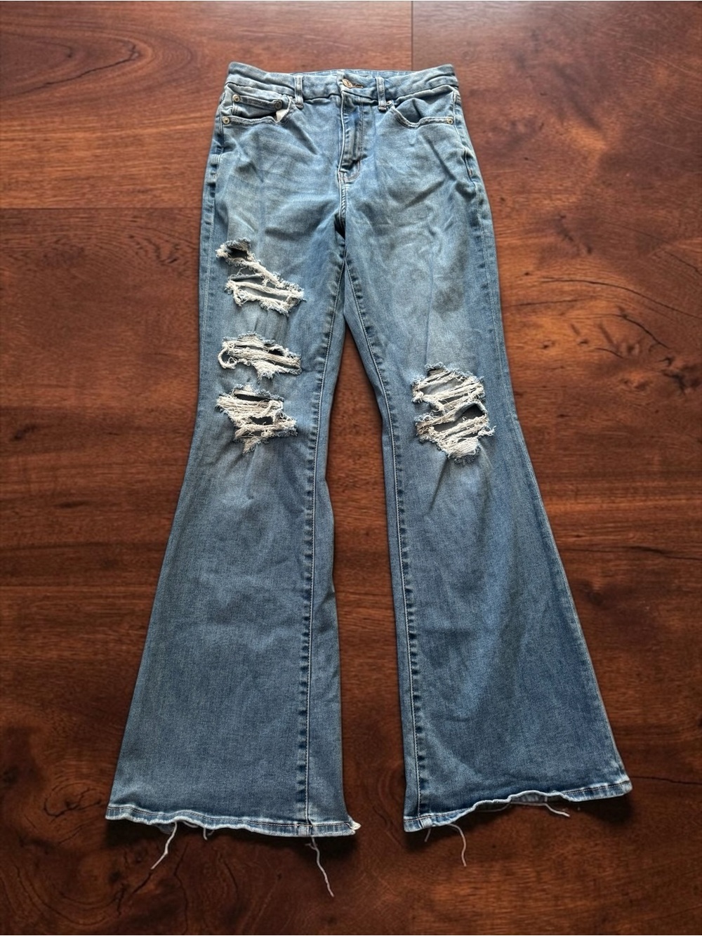 American Eagle Curvy Super High Rise Flare Jeans Womens 8